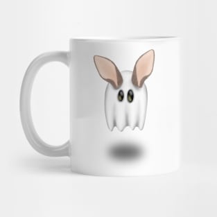 Ghost Rabbit Ears Cartoon Ghostly Sheet Trick or Treat Mug